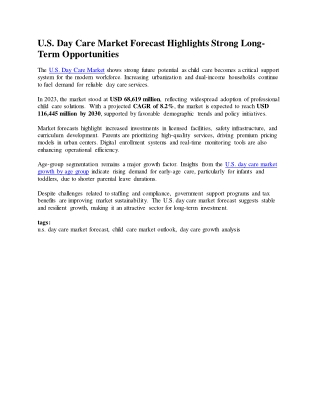 US day care market 1 dox