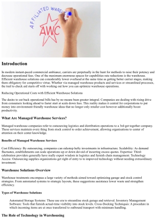 Minimizing Operational Costs with Efficient Storage Alternatives