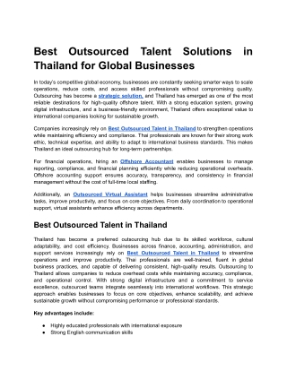 Best Outsourced Talent Solutions in Thailand for Global Businesses (1)