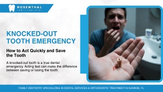 Knocked-Out Tooth Emergency: How to Act Quickly and Save the Tooth