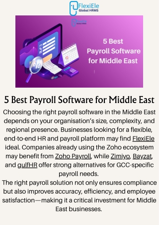 5 Best Payroll Software in Middle East