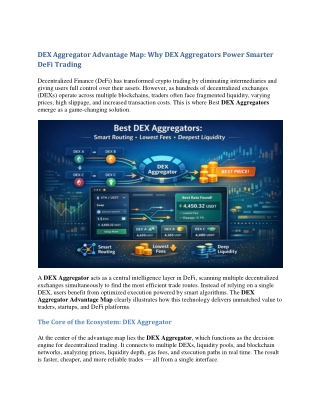 DeFi DEX Aggregator for Startups and Entrepreneurs