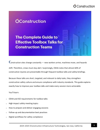 The Complete Guide to Effective Toolbox Talks for Construction Teams