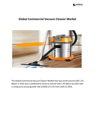Global Commercial Vacuum Cleaner Market