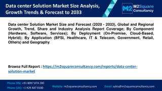 Data Center Solution Market Size Analysis, Growth Trends & Forecast to 2033