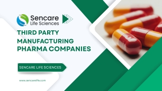 Top Third Party Manufacturing Pharma Companies in India