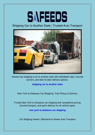 shipping car to another state