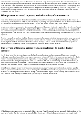 Fraud Crimes Attorney: Challenging Financial Crime Allegations