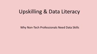 Upskilling Non-Tech Professionals with Data Science