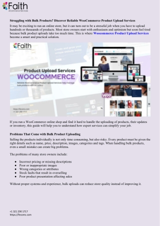 Struggling with Bulk Products Discover Reliable WooCommerce Product Upload Services