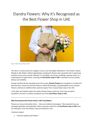 Best Flower Shop in UAE