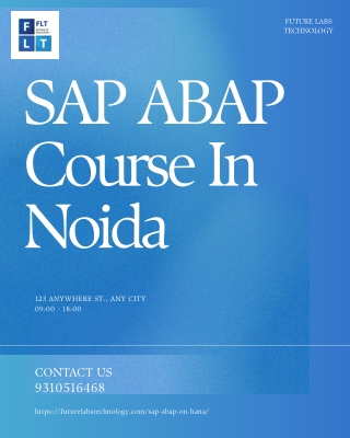 SAP ABAP Training in Noida by Future Labs Technology