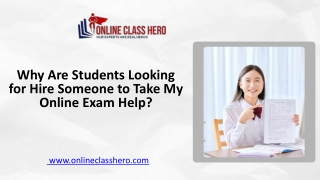 Why Are Students Looking for Hire Someone to Take My Online Exam Help