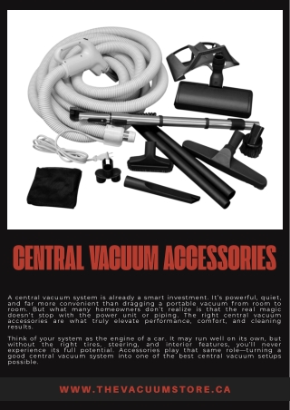 Best Central Vacuum Accessories for Whole-House Performance