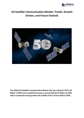 5G Satellite Communication Market