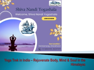 Yoga Trek in India – Rejuvenate Body, Mind & Soul in the Himalayas