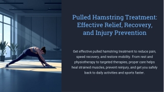 Best Pulled Hamstring Treatment for Pain Relief and Healing