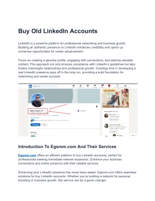 Where can I Buy Old LinkedIn Accounts?