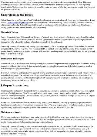Commercial vs. Residential Roofing: Key Differences Explained by Experts