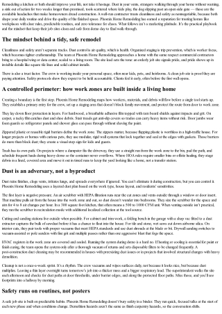 How Phoenix Home Remodeling Maintains Clean, Safe Job Sites During Construction