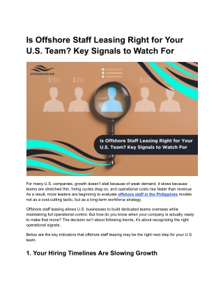 Is Offshore Staff Leasing Right for Your U.S. Team_ Key Signals to Watch For