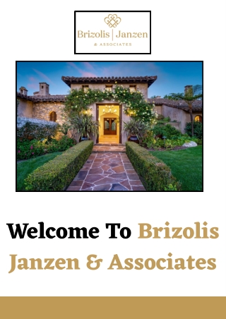 Real Estate Rancho Santa Fe Castillo Pacifico  - Brizolis Janzen & Associates