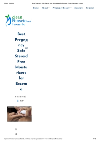 Best Pregnancy Safe Steroid Free Moisturizers for Eczema _ Clean Conscious Beauty