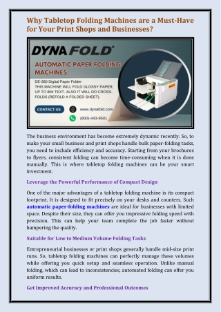 automatic paper-folding machines