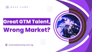 Great GTM Talent, Wrong Market?