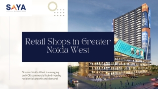 High-Visibility Retail Shops in Greater Noida West | Saya Homes