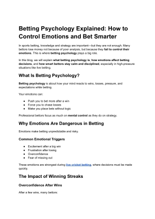 What Is Value Betting? How Smart Bettors Find Profitable Odds