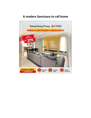 A modern Sanctuary to call home