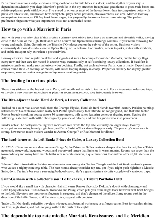 The Best Marriott Hotels in Paris: Top Picks for Every Traveler