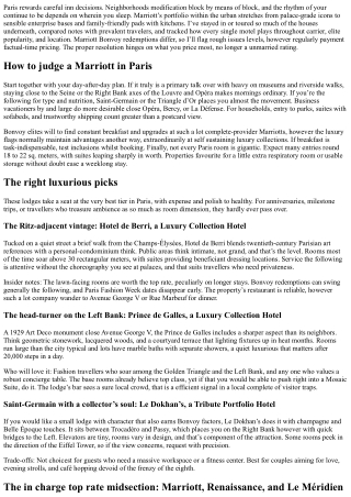 The Best Marriott Hotels in Paris: Top Picks for Every Traveler