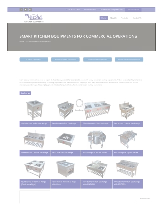 commercial kitchen equipment manufacturer in India