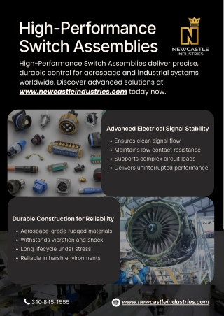 High-Performance Switch Assemblies - www.newcastleindustries.com