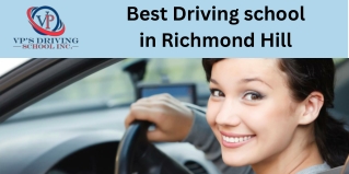 Best Driving school in Richmond Hill -  VP’s Driving School
