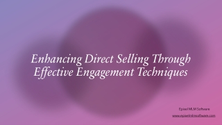 How to boost engagement for better direct selling performance?
