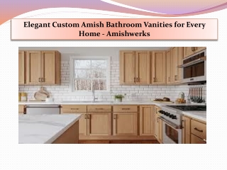 Elegant Custom Amish Bathroom Vanities for Every Home - Amishwerks
