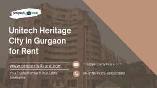 Spacious 3 BHK Rentals at Unitech Heritage City, MG Road Gurgaon