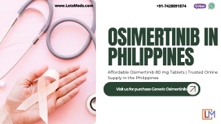 Osimertinib 80 mg Tablet Manila Quezon Philippines