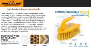 Heavy Duty Scrub Brush with Long Handle