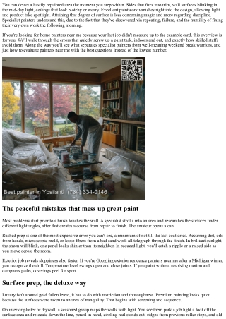 Professional Painters Near Me: Prevent These Typical Paint Errors