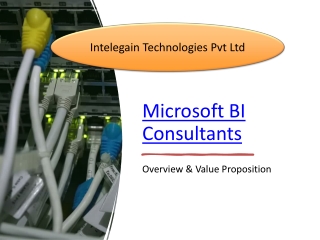 Expert Microsoft BI Consultants for Data Insights