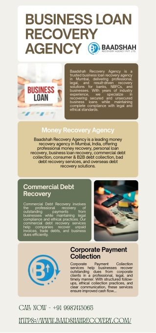 Trusted Business Loan Recovery Agency in Mumbai - Baadshah Recovery