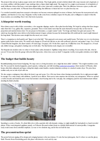 From Blueprint to Showpiece: How Phoenix Home Remodeling Plans for Magazine-Wort