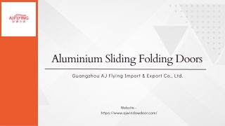 Aluminium Sliding Folding Doors - Ajwindowdoor.com