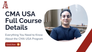 Complete CMA USA Course Details Guide for Students & Working Professionals
