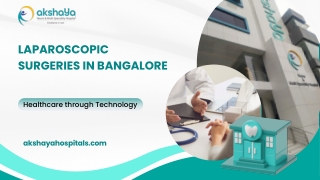 Laparoscopic surgeries in Bangalore