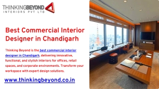 Best Commercial Interior Designer in Chandigarh by Thinking Beyond